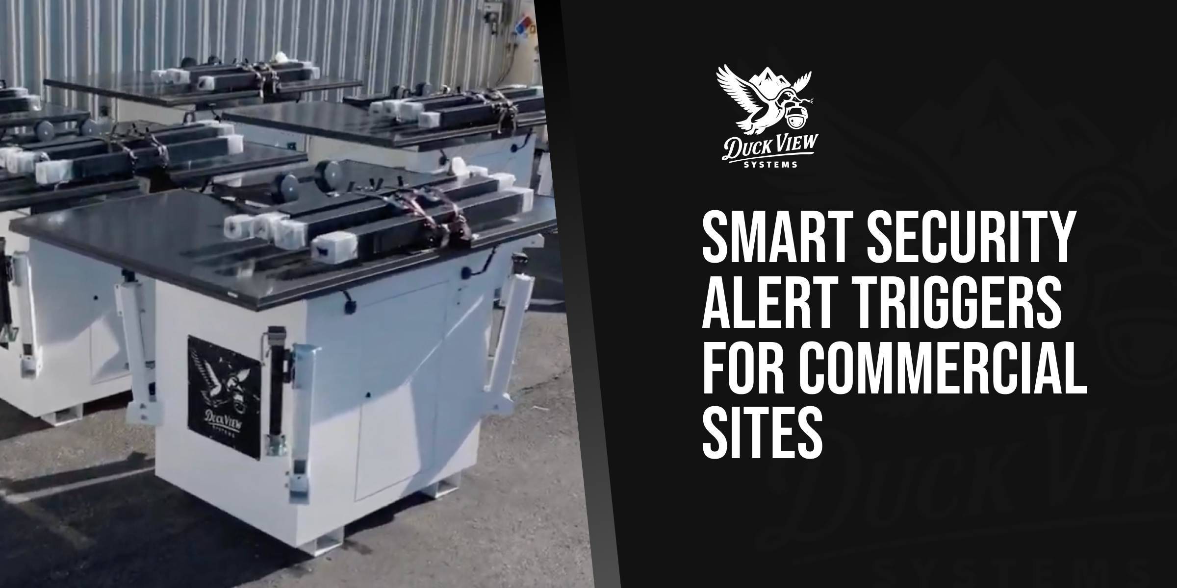 Smart Security Alert Triggers for Commercial Sites